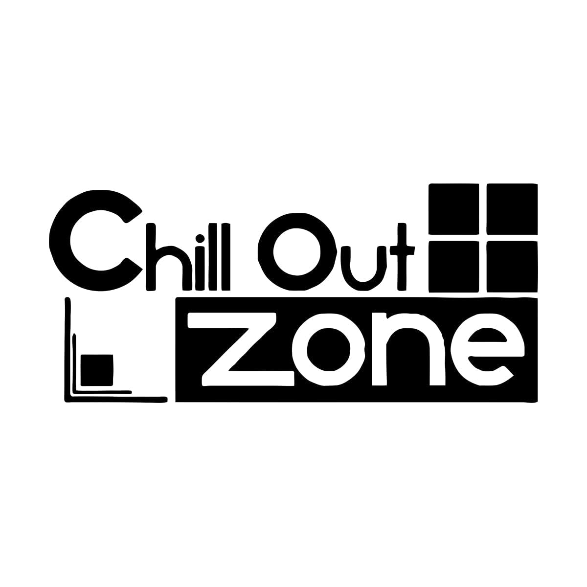 Beauty Chill Out Zone Phrase PVC Wall Stickers for Company Office Room Wall Decal Home Decoration Living Room Bedroom Large - 57x126cm — image 1