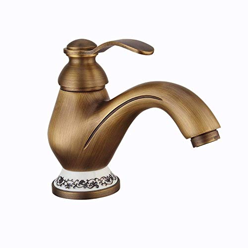Robinet en nickel brossé à un trou pour lavabo et cuisine haut de gamme