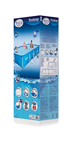 Bestway Steel Pro Frame Pool Set, rechteckig, blau, 400 x 211 x 81 cm – Bild 4