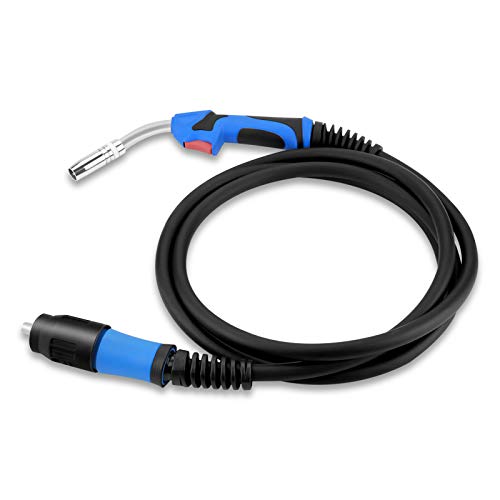 Torche pour Poste a Souder MIG, Jeu de Tuyau de Protection de Gaz MB25AK avec Connecteur Central Euro, Ensemble de Boyaux Inert Gas Welding Torch Rotatif à 360 ° Longueur 4 m