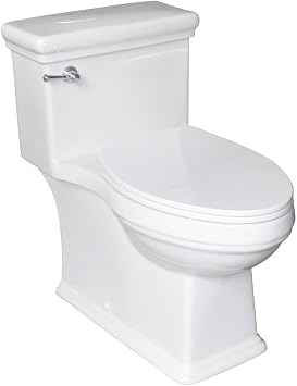 Signature Hardware 447352 Key West 1.28 GPF One Piece Elongated Skirted Chair Height Toilet - Seat Included