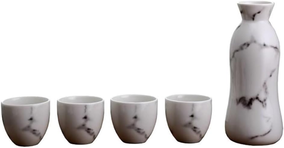 Ink Wine Marbled Ceramic Wine Household Japanese Sake Pot And A Complete Set Of Gift