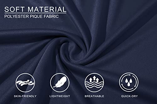 Magcomsen Lightweight Golf Shirt Men Golf Shirt Moisture Wicking Athletic Polo Shirt Short Sleeve Collared Activewear Polos With Pocket Navy Xl #TOP5