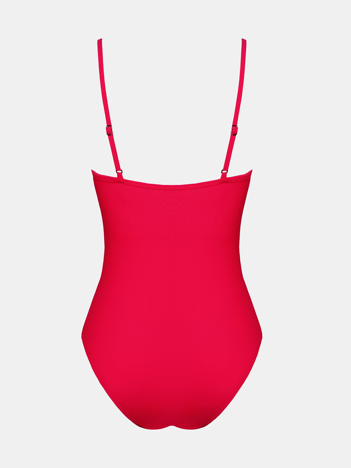 CUPSHE Traje de baño de una pieza para mujer, con escote en V profundo, push up, control de abdomen, retro, adelgazante, fruncido