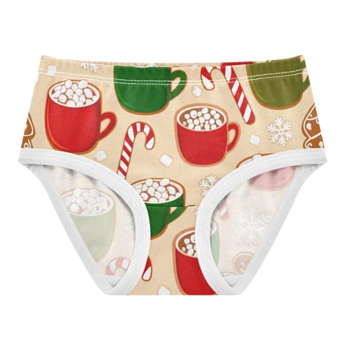 Cotton Toddler Girls Underwear Cute Gingerbread Cookies Girl Panties Cute Fun Print Underpants Briefs 2t