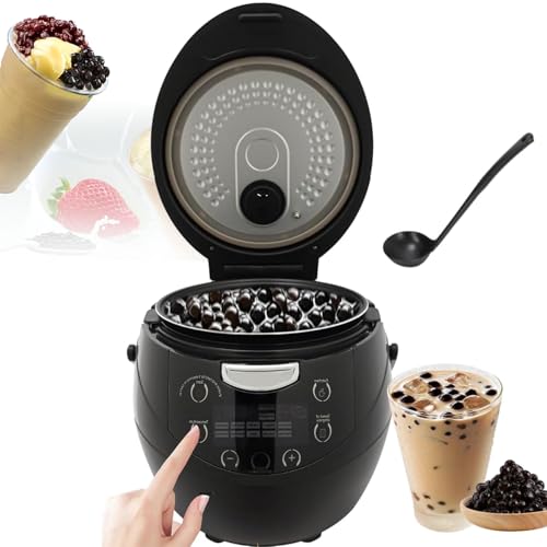 Olla for Boba,olla for perlas de tapioca,con revestimiento de aleación de aluminio, calentamiento por circulación tridimensional,2 modos preestablecidos y función de mantenimiento del calor, apta(8L)