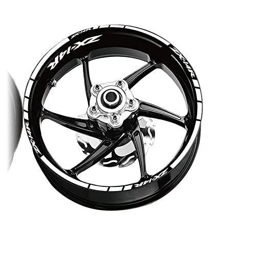 PuLaif Streifenaufkleber Für Kawasaki ZX-14R ZX14R Zx 14r Motorradfelgen Dekorative Aufkleber Rad Felgen Aufkleber (Color : Silver)