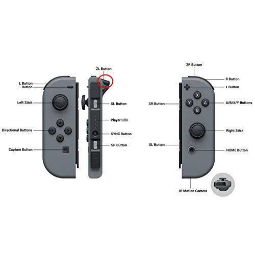 Cabo Flat Flex Botão Zl Zr Nintendo Switch Controle Joy-con