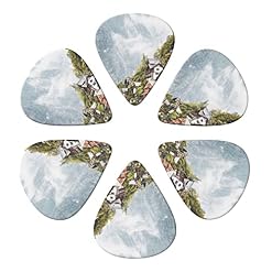 Lot de 6 médiators vintage imprimés maison dans les montagnes avec boîte de rangement pour guitare acoustique et électrique - Les Beatles, Paul McCartney, John Lennon, RIngo Starr, George Harrison Lot de 6 médiators vintage imprimés maison dans les montagnes avec boîte de rangement pour guitare acoustique et électrique – Image 4