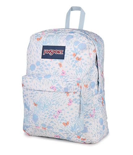 Image of JanSport SuperBreak One Backpack - Durable, Lightweight Bag with 1 Main Compartment, Front Utility Pocket with Built-in Organizer, Premium Backpack, Fluttering Fields