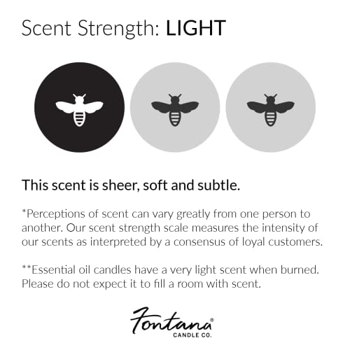 Fontana Candle Company - Beeswax And Coconut Oil Unscented Candle 9Oz | Wood Wick | Non Toxic | Long Burn Time | Beautiful Glass Jar Display #TOP5