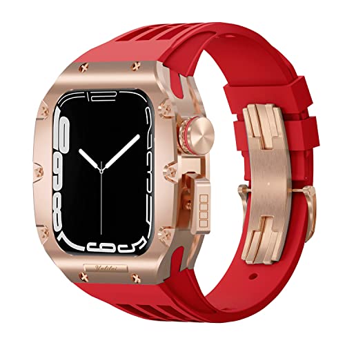 CEKGDB  44mm 45mm v Mod LbgAApple Watch ohV[Y 8 7 6 5 4 SE `^`^vP[X Viton XgbvAiWatch CLbgp(E,45mm)