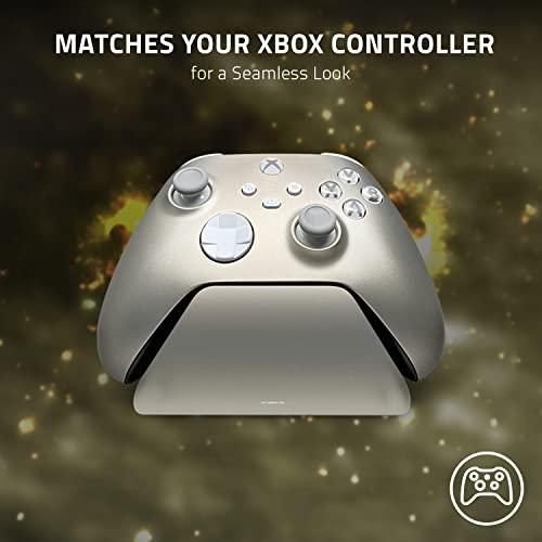 Image of Razer Universal Quick Charging Stand for Xbox Series X|S: Magnetic Secure Charging - Perfectly Matches Xbox Wireless Controllers - USB Powered - Lunar Shift (Controller Sold Separately)