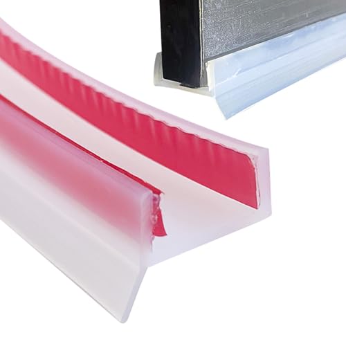 Perfil de sellado para rodapié de cocina, base de cocina para rodapié de 15mm, 16mm y 17mm, rodapié de cocina de 1.5M(Transparente, 1.5M)