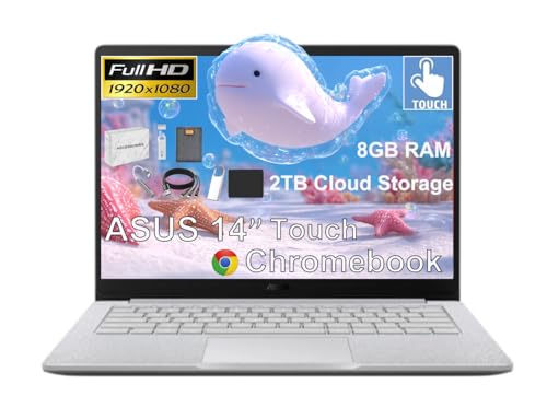 Chromebook ASUS 14 FHD tactile avec 8Go RAM et 256Go stockage