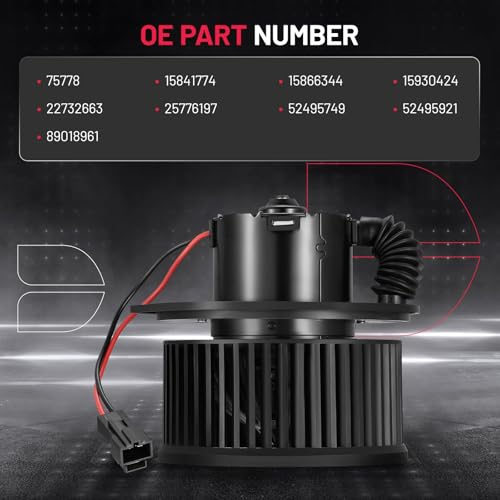 Image of BDFHYK AC Heater Blower Motor Fan 75778 Compatible with Chevy 2005-2010 Cobalt 2006-2011 HHR, Compatible with Pontiac 2007-2009 G5 2005-2006 Pursuit,HVAC Blower Motor Assembly 15841774 89018961