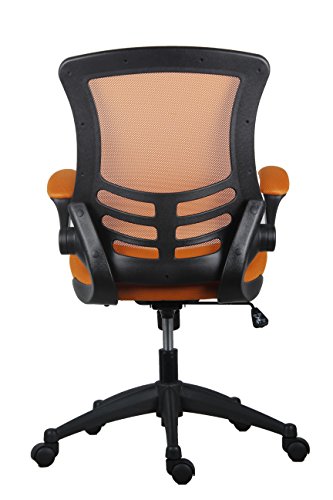 Office Hippo Mesh Operator Office Chair, Height & Tilt Adjustable Ergonomic Chair with Tension Control, Flip Up Arms, Computer Chair for Daily Use, Up to 115kg Weight, 5 Year Component Wty - Orange