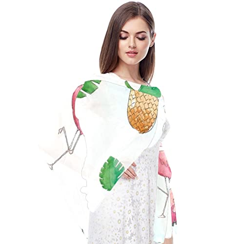 Châles et écharpes Ananas Pastèque Orange multicolores pour accessoire de mode été - 4