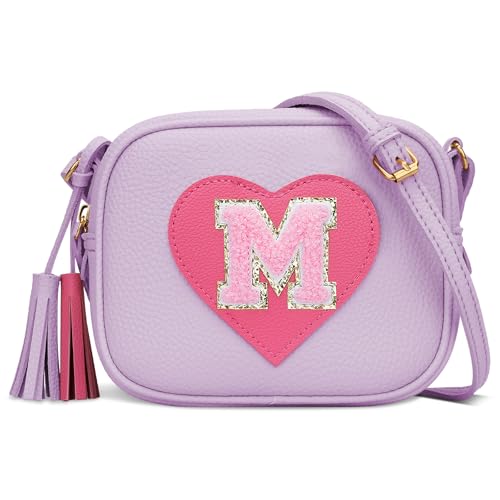 Image of KKXIU Birthday Gifts for Girls Initial Toddler Purse Cute Kids Crossbody Bag