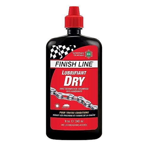 Finish Line Kettenöl Trockenschmiermittel Zubehör für Fahrradkette 240 ml Allwetter Kettenfett Rennrad MTB Gravel ebike bike Fahrradöl