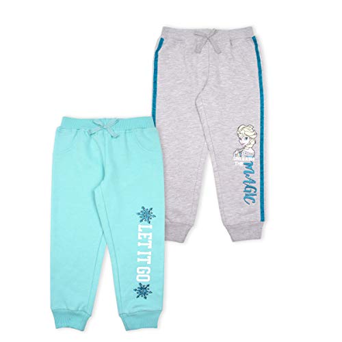 Disney 2-Pack Frozen Joggers Pants, Elsa Pajamas for Girls, Kids, and Toddlers Grey Disney 2-Pack Frozen Joggers Pants, Elsa Pajamas for Girls, Kids, and Toddlers Grey