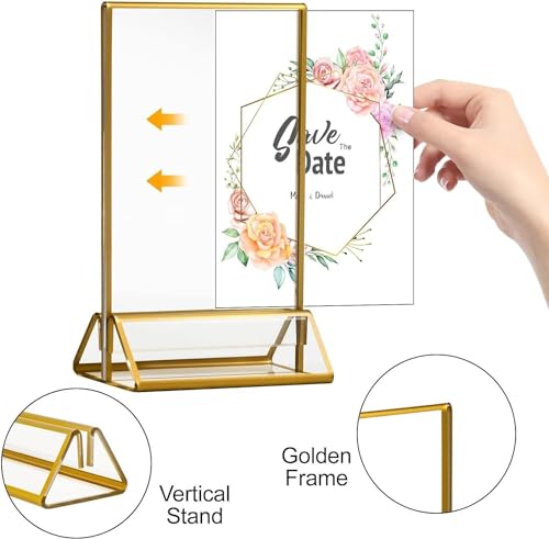 Porte-affiche en acrylique transparent porte-papier de table pour chevalet de menu - 5