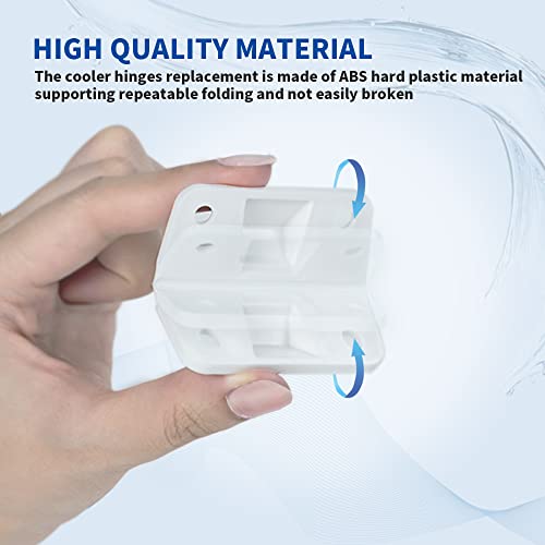 Saintago Cooler Hinge And Latch Set| Cooler Hinges Replacement Parts & Cooler Latch Replacement (2 Latches With 2 Posts, 3 Hinges, 20 Screws) | Cooler Hinges Replacement Compatible With Igloo Cooler #TOP1