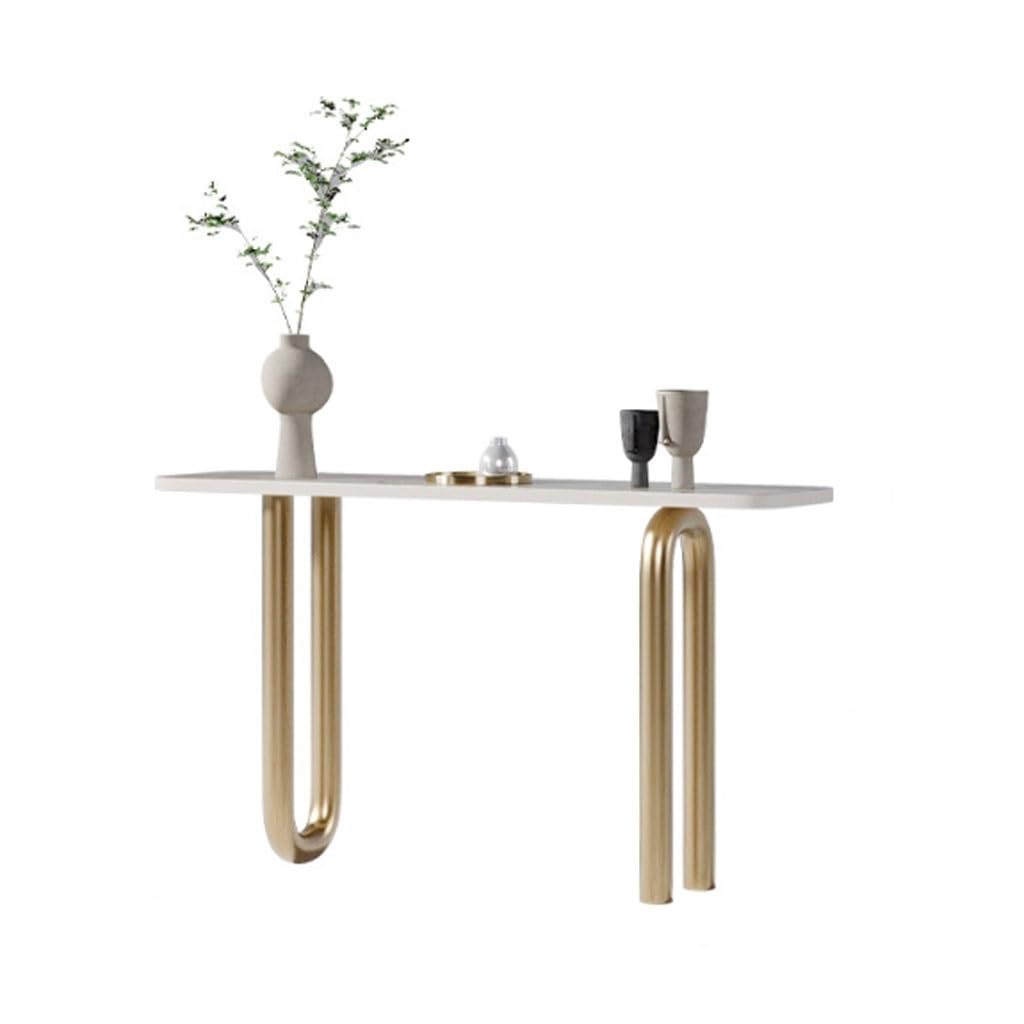 ENGENDER Console Tables Entrance Wall Decorative Slate Console Table Simple Long End View Home(MS:120CMX35CMX85CM)