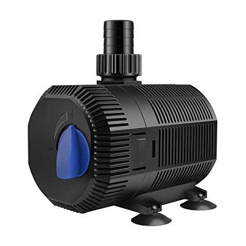 YAOBLUESEA Eco Teichpumpe Filterpumpe Bachlaufpumpe 2300L/H 35W Energiespar Wasserpumpe Koiteich Bachlaufpumpe Cover