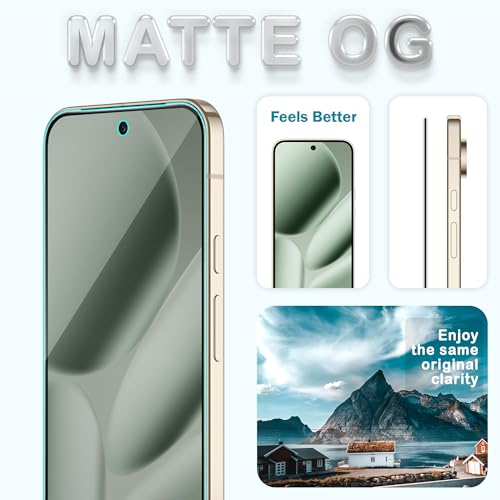 Image of FIRST MART Military-Grade Matte Tempered Glass for Google Pixel 10 Pro XL and Pixel 9 Pro XL - 9H Screen Protector, Anti-Glare Protection, Scratch-Resistant, Bubble-Free (1 Pack)
