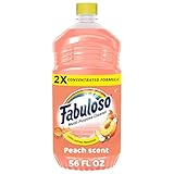 Fabuloso 2X Multi-Purpose Cleaner, No Rinse Floor Cleaner, Long-Lasting Freshness, Peach Scent, 56 fl oz