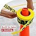 XFasten Yellow Caution Tape Roll, 3 in x 1000 ft, Thick and Durable Yellow Safety Tape for Barricades, Construction, Warning, and Hazard Areas – Easy to Loop, Weatherproof, and Fading-Resistant