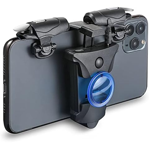 YSSHUI PUBG Mobile Controller, 16 Shots per Second Auto High Frequency Click Mobile Gaming Controllers for PUBG/Fortnite/Rules of Survival Gaming Grip and Gaming Joysticks for Android iOS Phone Cover