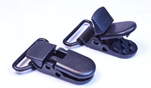 Suspender Clips - 1.5 Inch Black Plastic - Great for Paracord, Sheet fastners, ID Badge - Various Quantities image 4