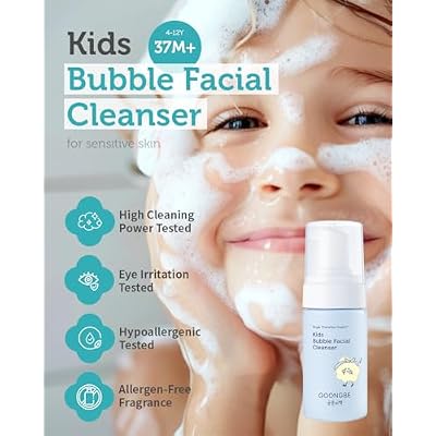 GOONGBE Kids' Bubble Facial Cleanser + Waterful Sun Lotion Mild SPF 40 Bundle