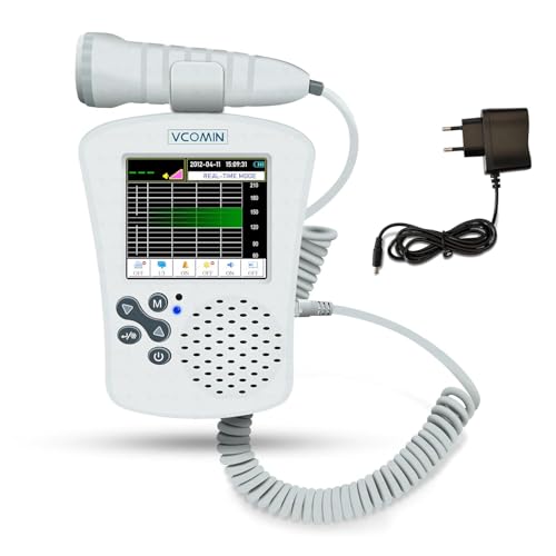Image of OTICA Vcomin Fetal Doppler for Baby Heart Rate Monitoring (Colourful Display, 300C)