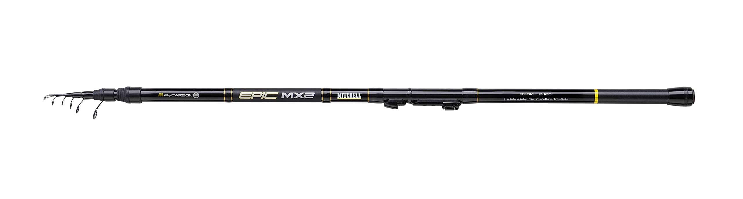 Mitchell Epic MX2 verstellbare Teleskopruten, entwickelt für das Posenangeln auf Flüssen oder Bächen, progressive Aktion zur Reduzierung verlorener Fische, hochwertige M24-Carbon-Blanks