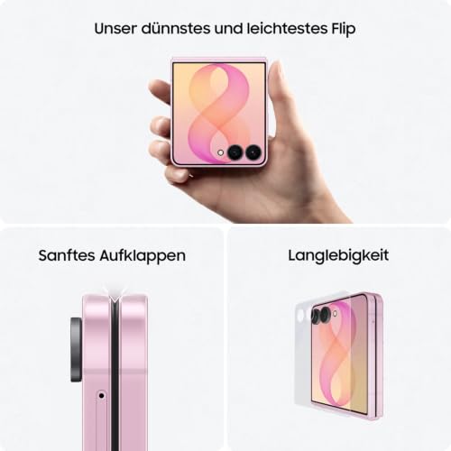 Samsung Galaxy Z Flip8 AI Smartphone, 256 GB Speicher, 12 GB RAM, Cream