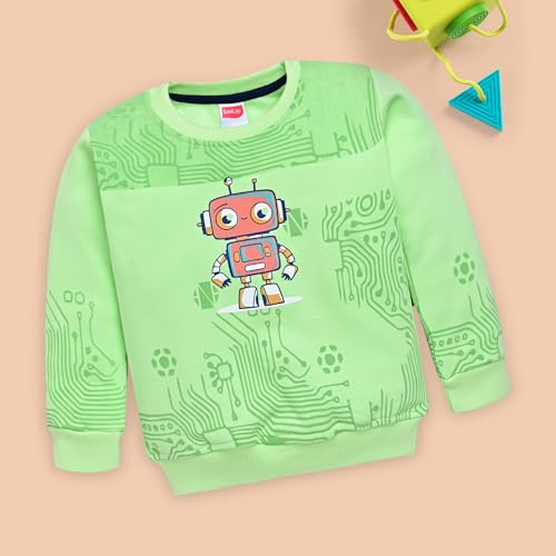 Image of LuvLap Baby Boys Full Sleeve Sweatshirt & Pyjama Set Pack of 1