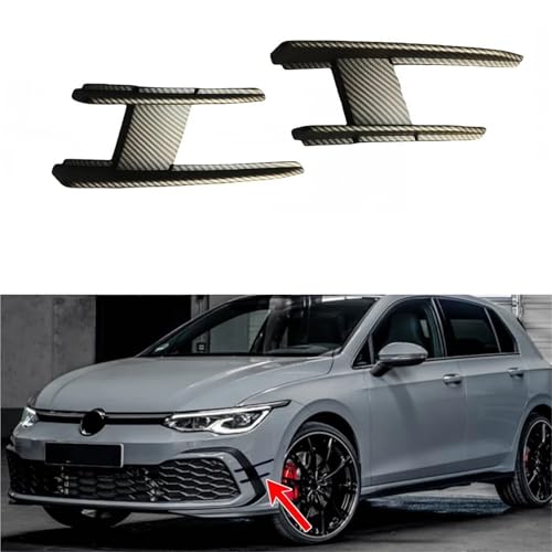 Spoiler avant Golf MK8 avec diffuseur aérodynamique et finition look carbone - 4