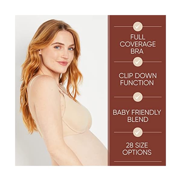 Motherhood Maternity Damen Still Durchschnittlicher Brust, Nahtlos, mit Clip BH mit voller Abdeckung – Bild 5