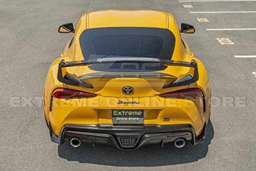 Extreme Online Store Replacement For 2020-Present Toyota A90 A91 Supra | St Style Rear Trunk Lid Wing Spoiler (Abs Plastic - Painted Glossy Black) #TOP3