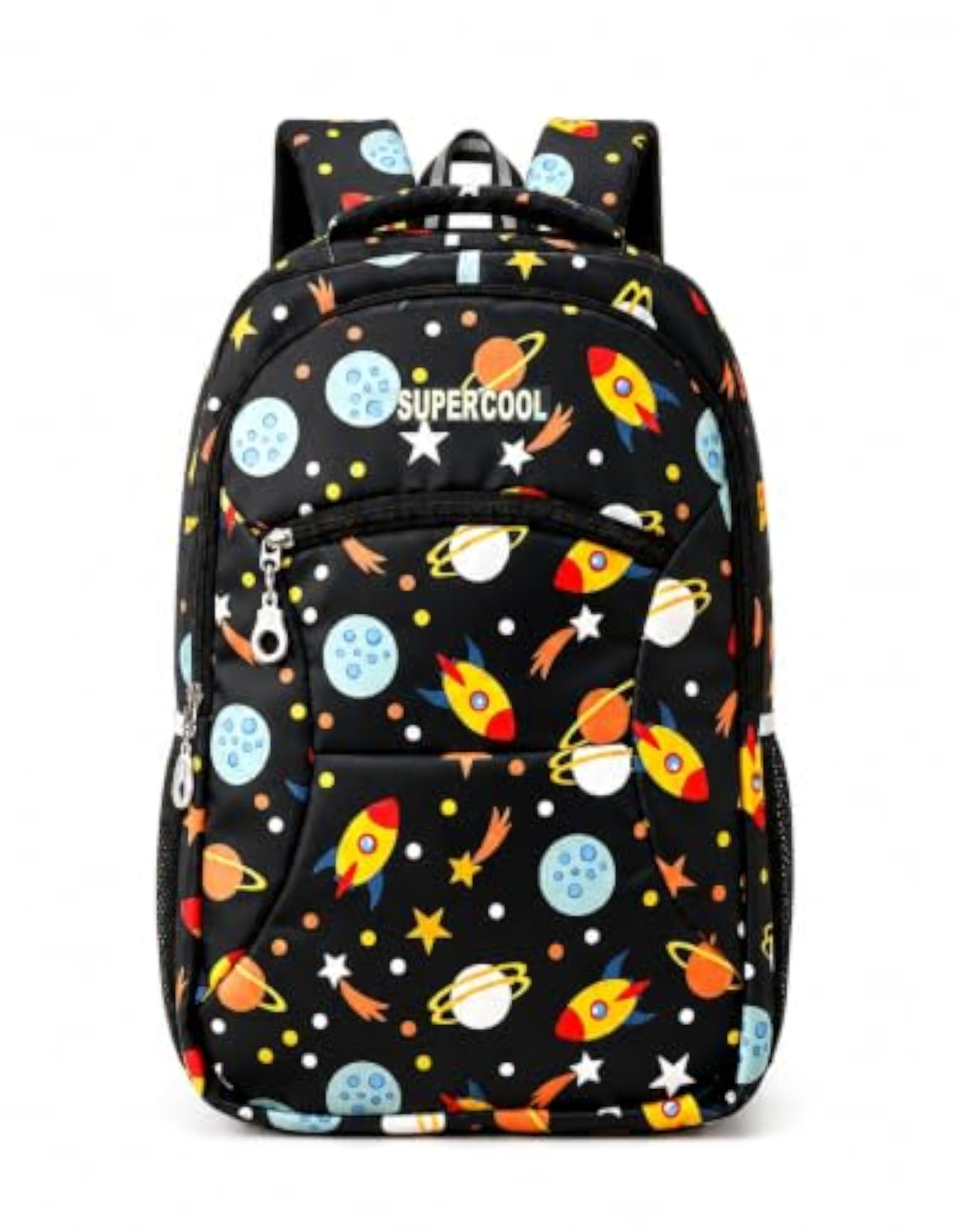 Unisex School Bag for Kids, Space Rocket Design