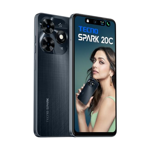 TECNO-Spark-20C-Gravity-Black-8GB128GB-50MP-Main-Camera-8MP-Selfie-90Hz-Dot-in-Display-with-Dynamic-Port-Dual-Speakers-with-DTS-5000mAh-Battery-18W-Type-C-Helio-G36-Processor