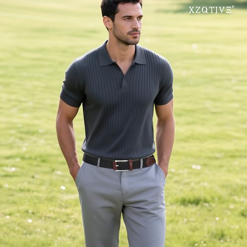 Image of XZQTIVE Braided Stretch Belt Mens Gift Elastic Woven Belt for Golf Casual Pants Shirts Jeans