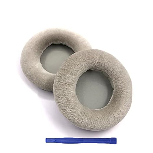 Adhiper Ersättning öronkuddar för SteelSeries Sibirien V1, Sibirien V2, Sibirien V3 Prism spelhörlurar öronkuddar, Memory Foam flanell-öronkuddar headset reservdelar (grå)