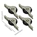 KiBcsLic 4x Window Pulley Door Rollers Kitchen Bathroom Slot Wheel Spare Parts Silent Nylon Rollers Iron Fittings Nylon Pulley, medium black