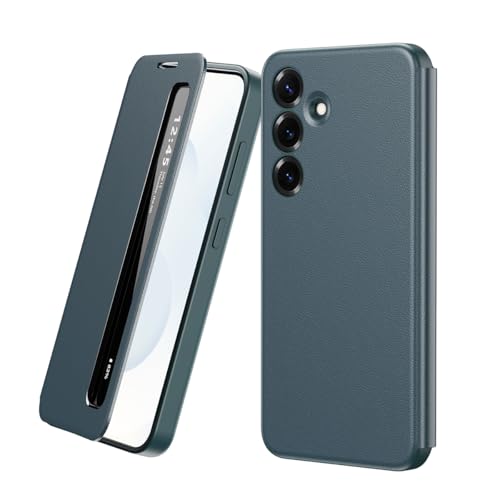 Étui en cuir Galaxy S24 coque transparente mince