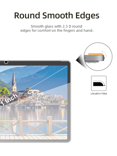 Protector de pantalla para FancyFish-T30B 10.1 pulg 2 pack miniatura 7