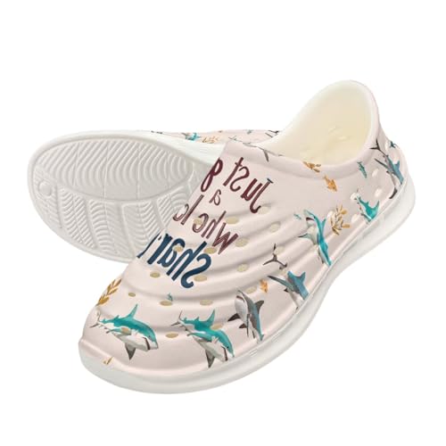 Kids Water Shoes Summer Boys Cute Sandals Quick Dry Slip on Breathable Beach Sneakers EVA Garden Clogs for Boys Shark Shoes3